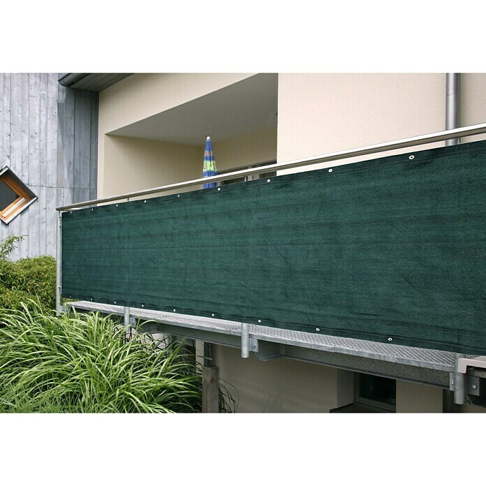 Balkonsichtschutz Meterware (Höhe: 0,9 m, Meterware, Grün)