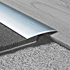 LOGOCLIC Übergangsprofil (Silber, 1 m x 40 mm x 4,6 mm, Montageart: Kleben)