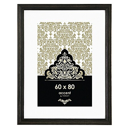 Accent Holzrahmen Vintage (60 x 80 cm, Schwarz)