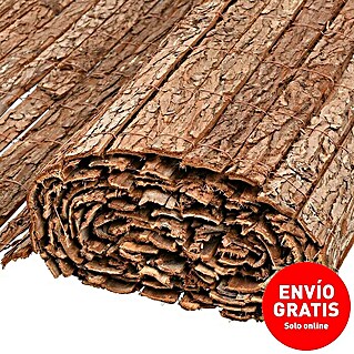 Malla de ocultación corteza natural (3 x 1 m, Marrón)