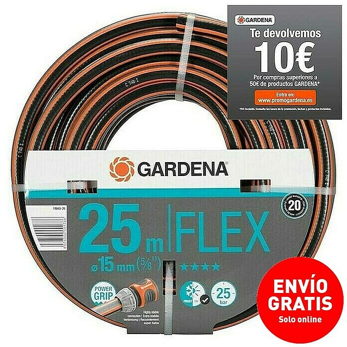 Gardena Manguera para jardín Confort Flex (Largo: 25 m, 15 mm)