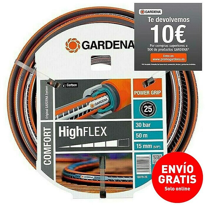 Gardena Manguera para jardín High Flex (Largo: 50 m, 15 mm)
