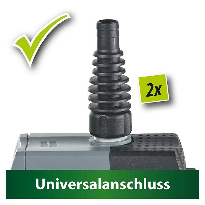 Heissner Ribniška črpalka Aqua Stark P1400  (16 W, Pretok na uro: 700 l - 1.400 l) | 7452 - Teichpumpen | IAGE - Teiche und Zubehör | IAG - Außenbereichsausstattung | IA - Gartenhartware | I - Stadtgarten | BAUHAUS