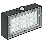 Garza Aplique exterior LED con sensor David (L x An x Al: 90 x 137 x 36 mm, 5 W, Color del marco: Negro, Color de luz: Blanco neutro) | BAUHAUS