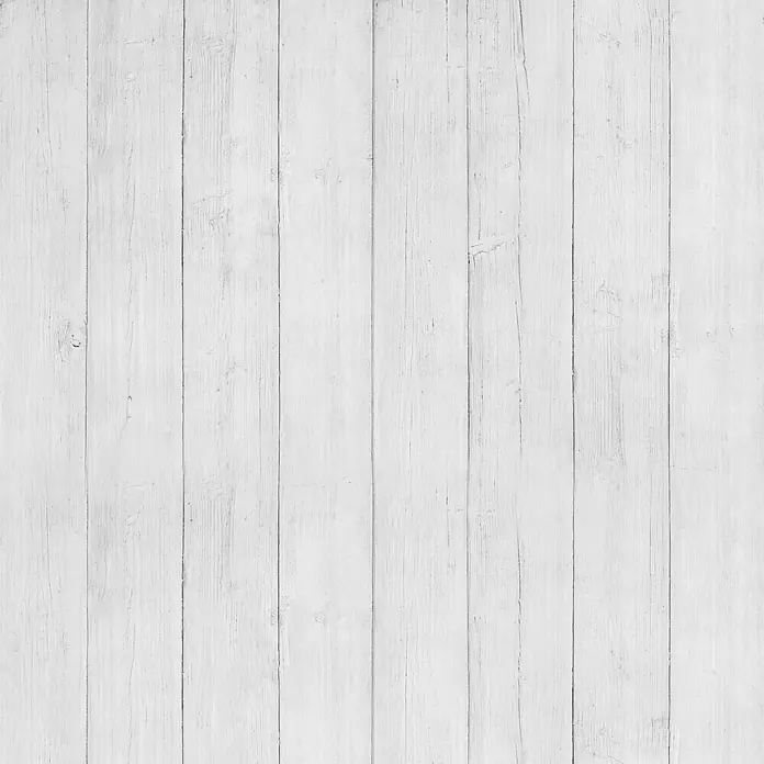 ProArt Memoboard - Grau Holzoptik, 50 x 50 cm - Weißer Holzhintergrund mit vertikalen Brettern und subtilen Texturen für vielseitige Designanwendungen.