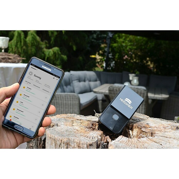 Heissner WiFi-Schaltsteckdose (Schwarz, 3.680 W)