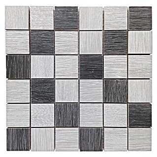 Malla mosaico Wood (29 x 29 cm, Mix/Gris)