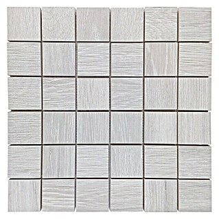 Malla mosaico Wood (29 x 29 cm, Gris)