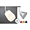 Paulmann DecoSystems Lampenschirm Vento (Durchmesser: 8 cm, Satin, Glas, Rund)