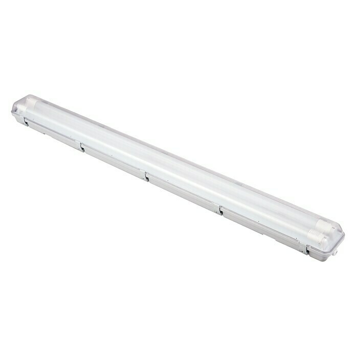 Voltolux LED-Feuchtraum-Lichtleiste2-flammig, 2 x 18 W, L x H: 127,2 x 7,3 cm, Neutralweiß, IP65 Diagonal View