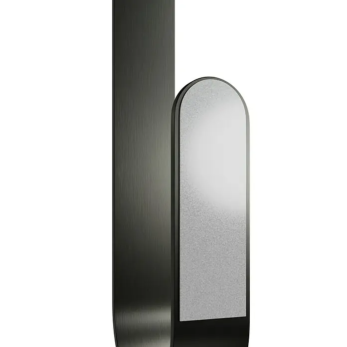 Camargue Antwerpen Ersatzpapierrollenhalter - Graphit, Matt - Stilvoller Standspiegel mit abgerundeten Kanten und elegantem Metallrahmen, perfekt für modernes Interieur und ein harmonisches Raumgefühl.