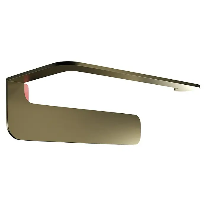 Camargue Antwerpen Papierrollenhalter - 16,5 x 9 x 5,5 cm, Gold, Matt - Goldener Toilettenpapierhalter mit abgerundeten Kanten. Elegant und praktisch für jedes Badezimmer.