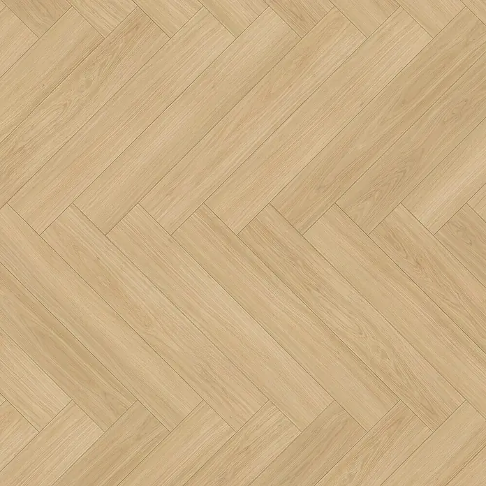 Parador Designbodenmuster Modular ONE Eiche Artemis natur - 200 x 140 x 9 mm, Fischgrät - Helles Parkett im Fischgrätenmuster, ideal für moderne Wohnräume. Die natürliche Holzmaserung sorgt für Wärme und Eleganz.