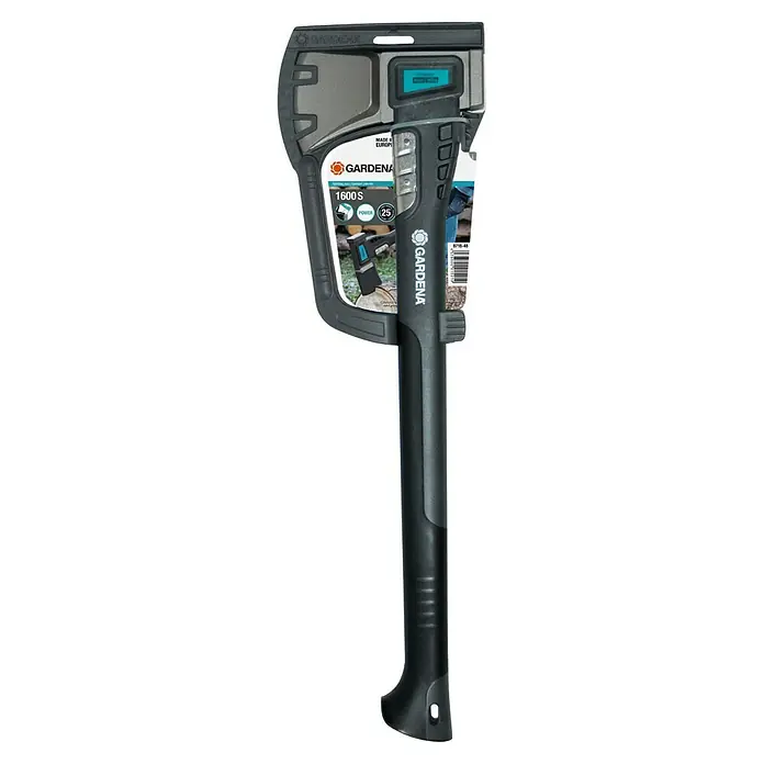 Gardena Spaltaxt 1600 S - Länge: 628 mm - Gardena 1600 S Spaltaxt im Detail, mit innovativem Design für effektives Holzspalten, sicher und komfortabel.