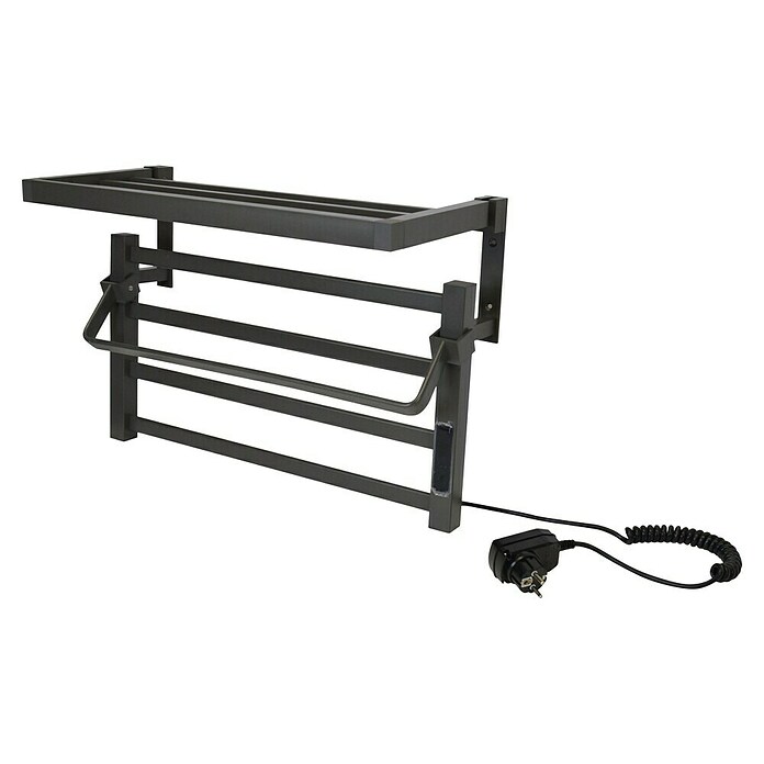 Purline Elektro-Badheizkörper NTW-09 (B x H: 57 x 39 cm, 55 W, Schwarz) | BAUHAUS