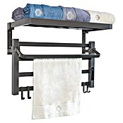 Purline Elektro-Badheizkörper NTW-09 (B x H: 57 x 39 cm, 55 W, Schwarz) | BAUHAUS
