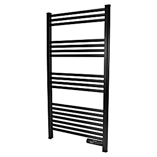 Purline Radiador toallero eléctrico NTW-11 (An x Al: 54 x 107 cm, 500 W, Negro)