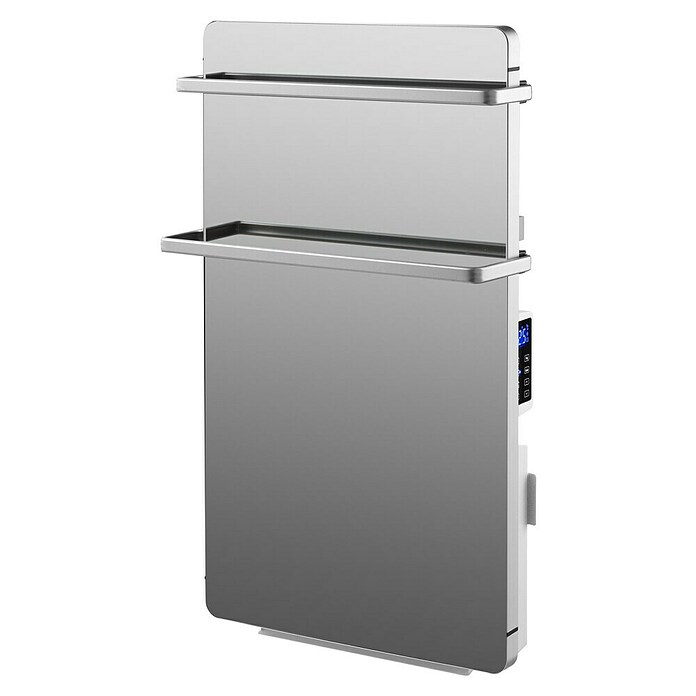 Purline Elektro-Badheizkörper Zafir V2000T (B x H: 45 x 80 cm, 2 000 W, Silber) | BAUHAUS