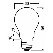 Osram LED-Leuchtmittel CLA60 (3,8 W, 806 lm, Weiß) | BAUHAUS