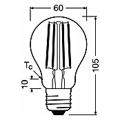 Osram LED-Leuchtmittel CLA60 (3,8 W, 806 lm, Klar) | BAUHAUS