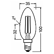 Osram LED-Leuchtmittel CLB40 (2,2 W, 470 lm, Klar) | BAUHAUS