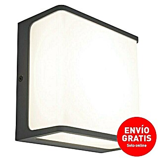 Lutec Doblo Aplique exterior LED Flat (9 W, 8,8 x 8,5 x 8,6 cm, Negro mate, IP54)