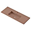 Lavabo Zeppelin (120,5 x 45,5 cm, Orificios para grifo: Medio, Con desbordamiento, Rosa california) | BAUHAUS
