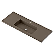 Lavabo Zeppelin (120,5 x 45,5 cm, Orificios para grifo: Medio, Con desbordamiento, Nut) | BAUHAUS