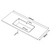 Lavabo Zeppelin (120,5 x 45,5 cm, Orificios para grifo: Medio, Con desbordamiento, Melocotón) | BAUHAUS