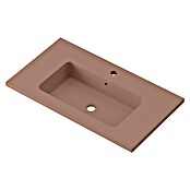 Lavabo Zeppelin (80,5 x 45,5 cm, Orificios para grifo: Medio, Con desbordamiento, Rosa california) | BAUHAUS