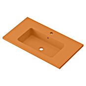 Lavabo Zeppelin (80,5 x 45,5 cm, Orificios para grifo: Medio, Con desbordamiento, Melocotón) | BAUHAUS