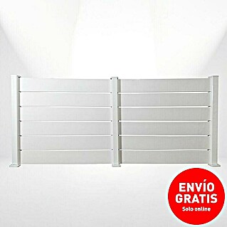 Dioco Valla Smartwall doble (179 x 100 cm, Blanco, Aluminio)