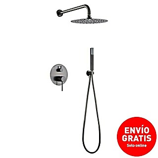 Camargue Natur Sistema de ducha empotrado (Con grifo monomando, Black Gum)