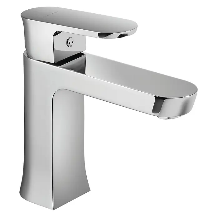 Clever Neisse Grifo de lavabo - Cromo, Brillante - Grifo monomando de lavabo cromado con un diseño elegante para baños modernos. Acabado de alta calidad para un rendimiento duradero.