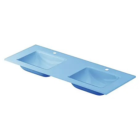 Lavabo doble Cristal