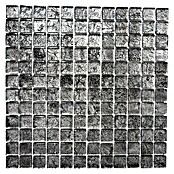 Mosaikfliese Quadrat Crystal Uni XCM 8BL17 (30 x 30 cm, Schwarz, Glänzend)