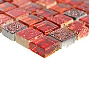 Mosaikfliese Quarat Crystal Mix XCM M720 (30 x 30 cm, Rot, Glänzend)