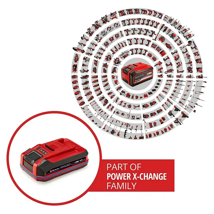 Einhell Professional Power X-Change 18V Akku SEALED PXC Plus A1 - 18 V, 4 Ah - Das Power X-Change Akkusystem mit einer Akku, viele Geräte Lösung für Heim und Garten für maximale Flexibilität und Leistung.