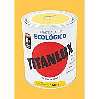 Titanlux Esmalte de color Eco (Amarillo luminoso, 750 ml, Mate)