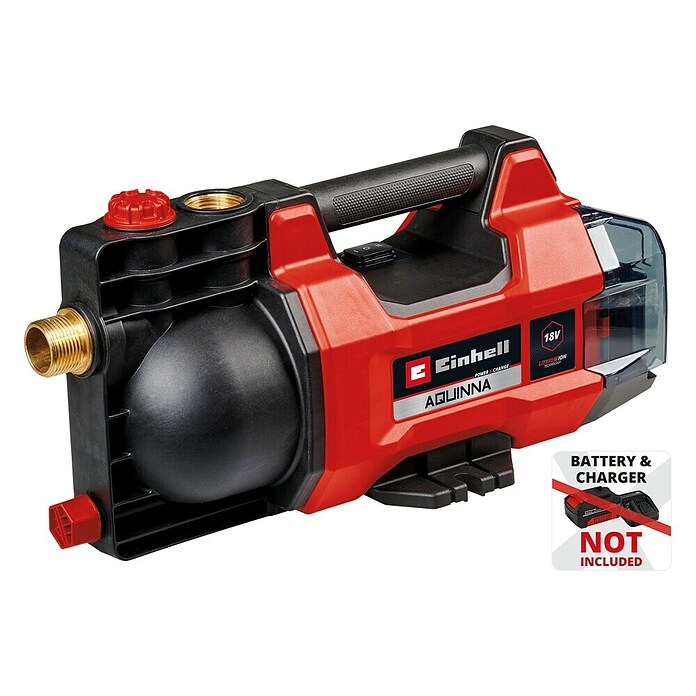 Einhell Power X-Change 18V Bomba de agua para jardín de batería Aquinna 18/28 (18 V, Iones de litio, Sin batería, Capacidad de bombeo máx.: 2.800 l/h) | BAUHAUS