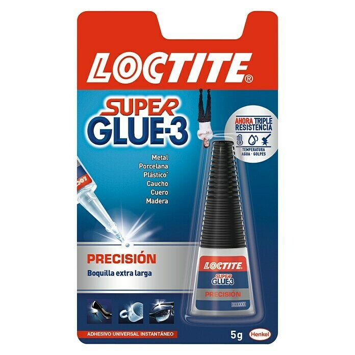 Loctite Adhesivo instantáneo Super glue-3 Precisión (5 g)