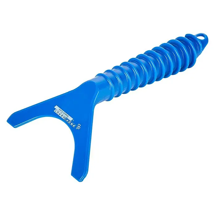 Profi Depot by Storch-Ciret Farbrollen-Abzieher - Abstreifen von überschüssiger Farbe, Kunststoff - Blauer Farbrührer aus Kunststoff mit ergonomischem Griff und Y-förmigem Kopf zum einfachen Mischen von Farben.
