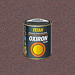 Oxiron Esmalte para metal Antioxidante (Rojo óxido, 750 ml, Efecto forja)