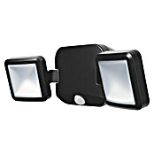 Osram Sensor-LED-Außenwandstrahler (10 W, Schwarz, Mit Bewegungsmelder, 2-flammig)