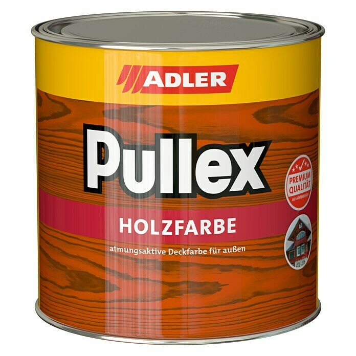 Adler Holzlasur Pullex Holzfarbe (Weiß, 2,5 l, Seidenmatt)