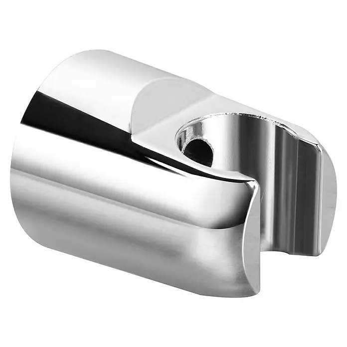 Mixomat Brausehalter Uracher - Kunststoff, Chrom - Glänzender, verchromter Duschkopfhalter zur sicheren Befestigung und flexiblen Ausrichtung des Duschkopfs.