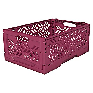 Caja plegable Mini (L x An x Al: 23,8 x 16,1 x 10 cm, Violeta)