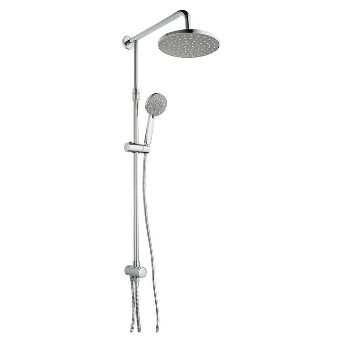 Mixomat Hoofddoucheset Spitter (Met omzetter, In hoogte verstelbaar: 85 - 110 cm, Verchroomd)