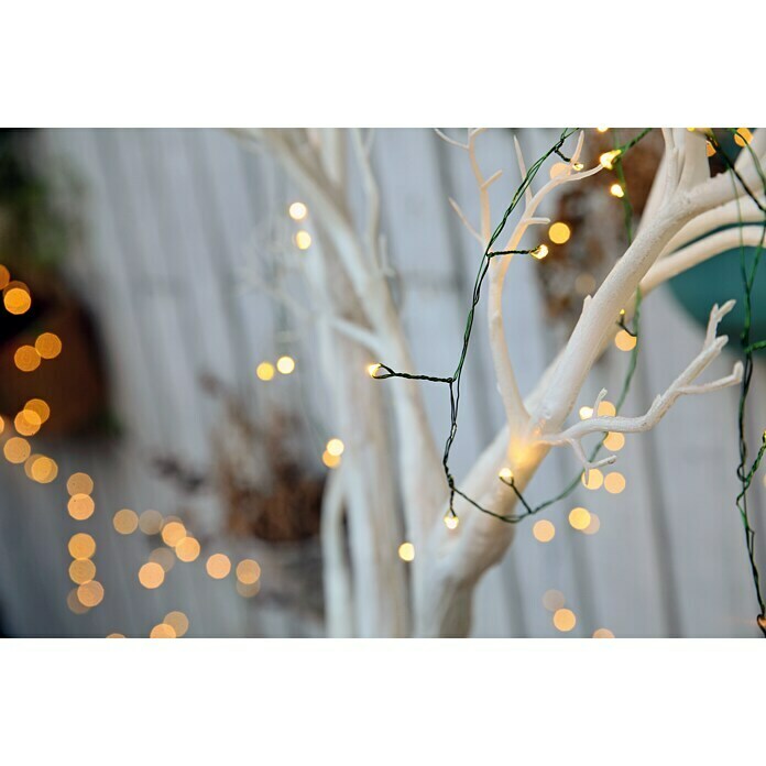 Tween Light Guirnalda luminosa LED (Para exterior, 200 luces, 8 m, Blanco cálido)