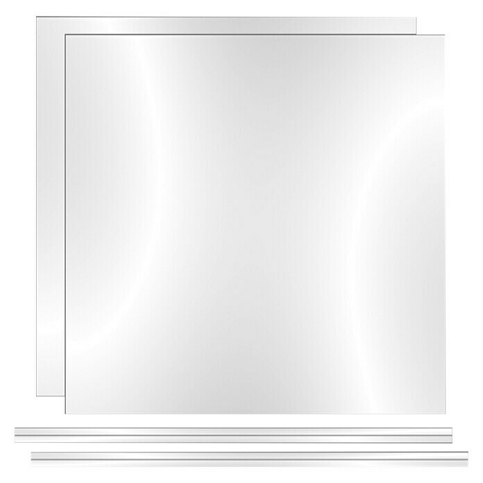 Phönix Atlanta Rückwand (L x B x H: 34 x 34 x 0,5 cm, Acrylglas, Milchig)
